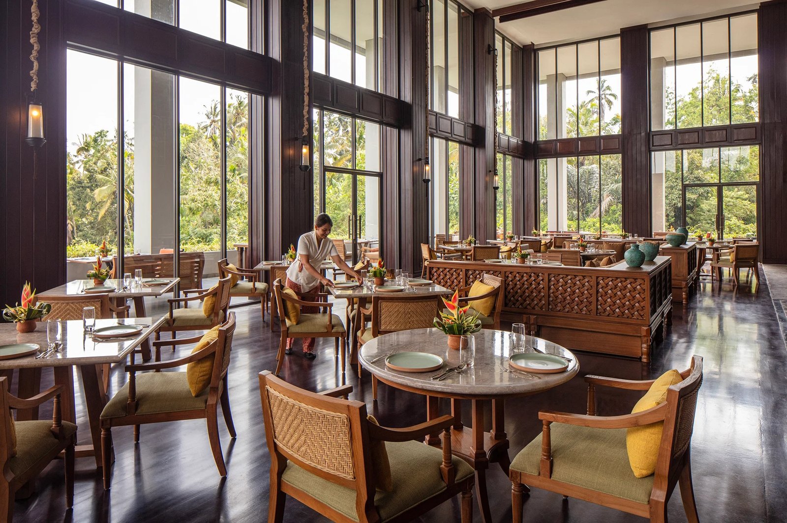 Anantara Ubud Bali Resort, at the table