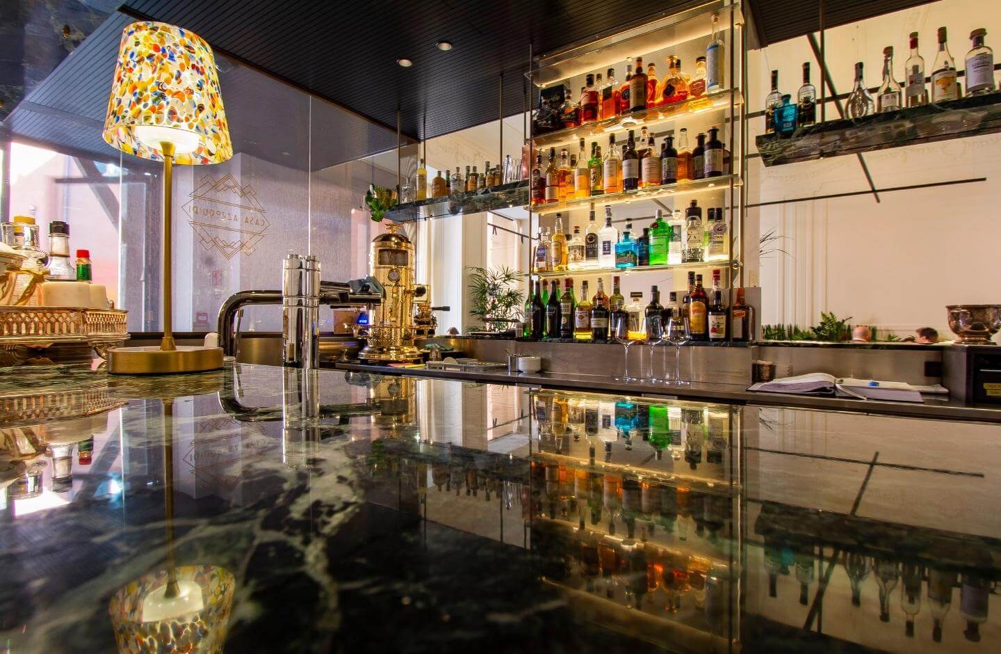 Hotel Corona D'oro, at the table