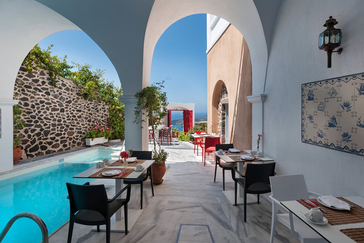 Aigialos Hotel Santorini, the pool