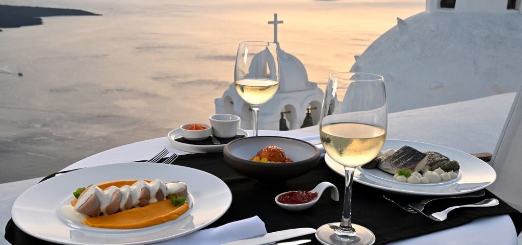 Aigialos Hotel Santorini, the restaurant