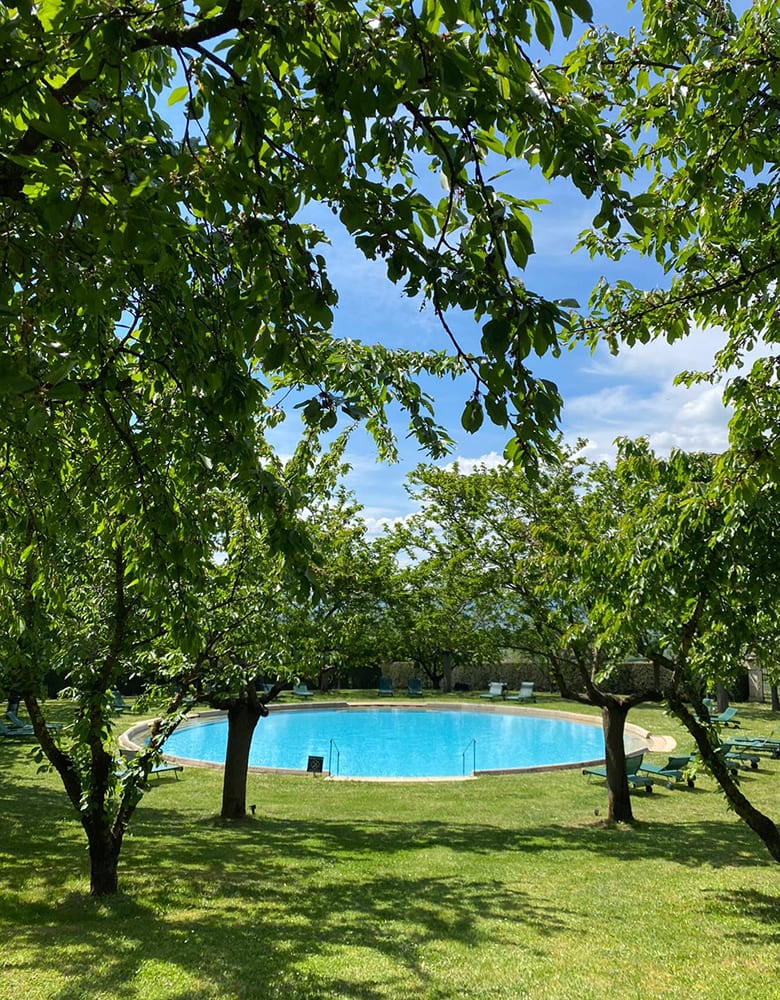 Château de Bagnols, the pool