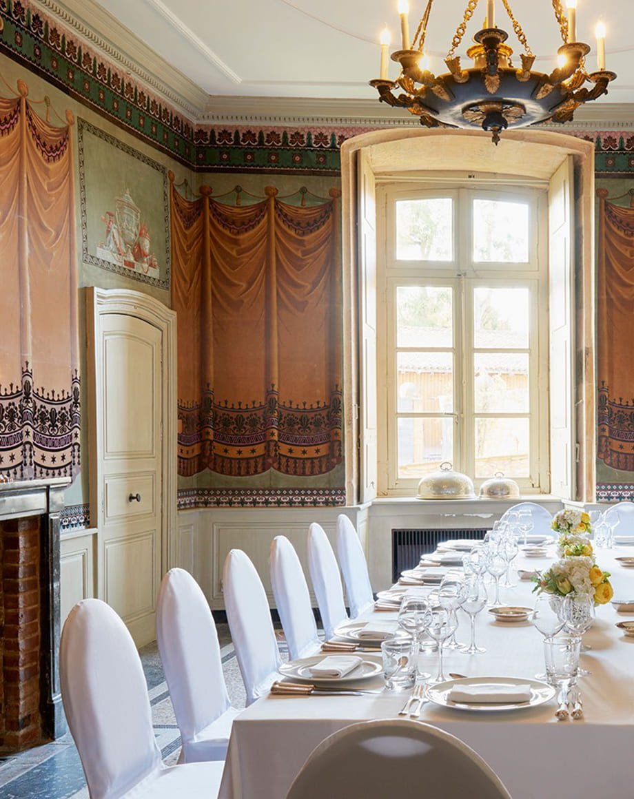 Château de Bagnols, at the table