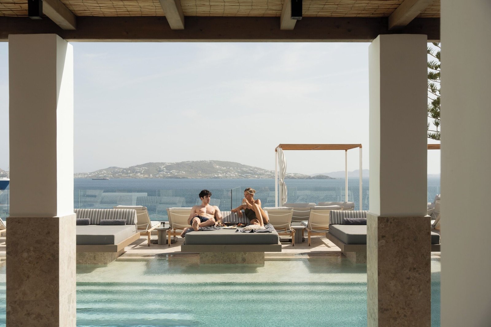 Grace Mykonos, the pool