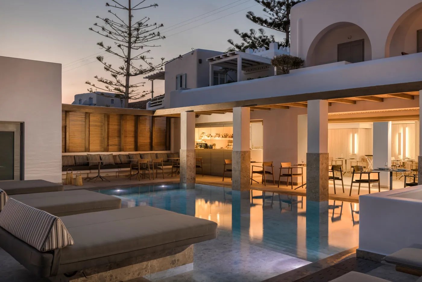 Grace Mykonos, the pool
