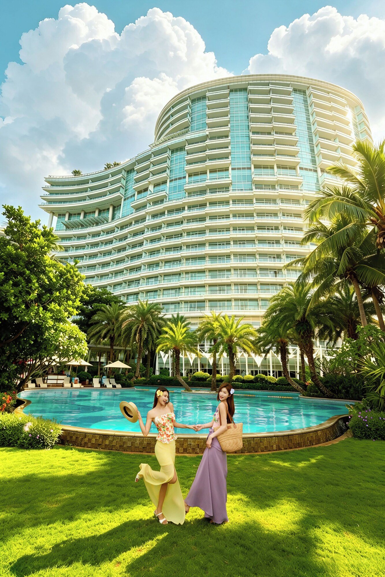 Hualuxe Hotels & Resorts Haikou Seaview, the pool