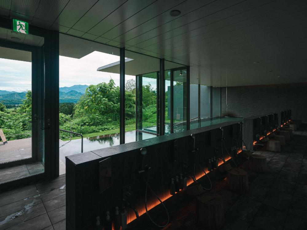 Snow Peak FIELD SUITE SPA HEADQUARTERS, the spa
