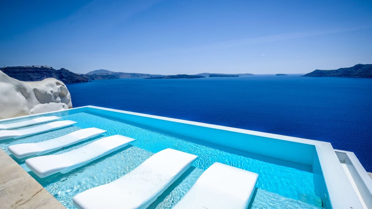 Canaves Oia Suites, the pool