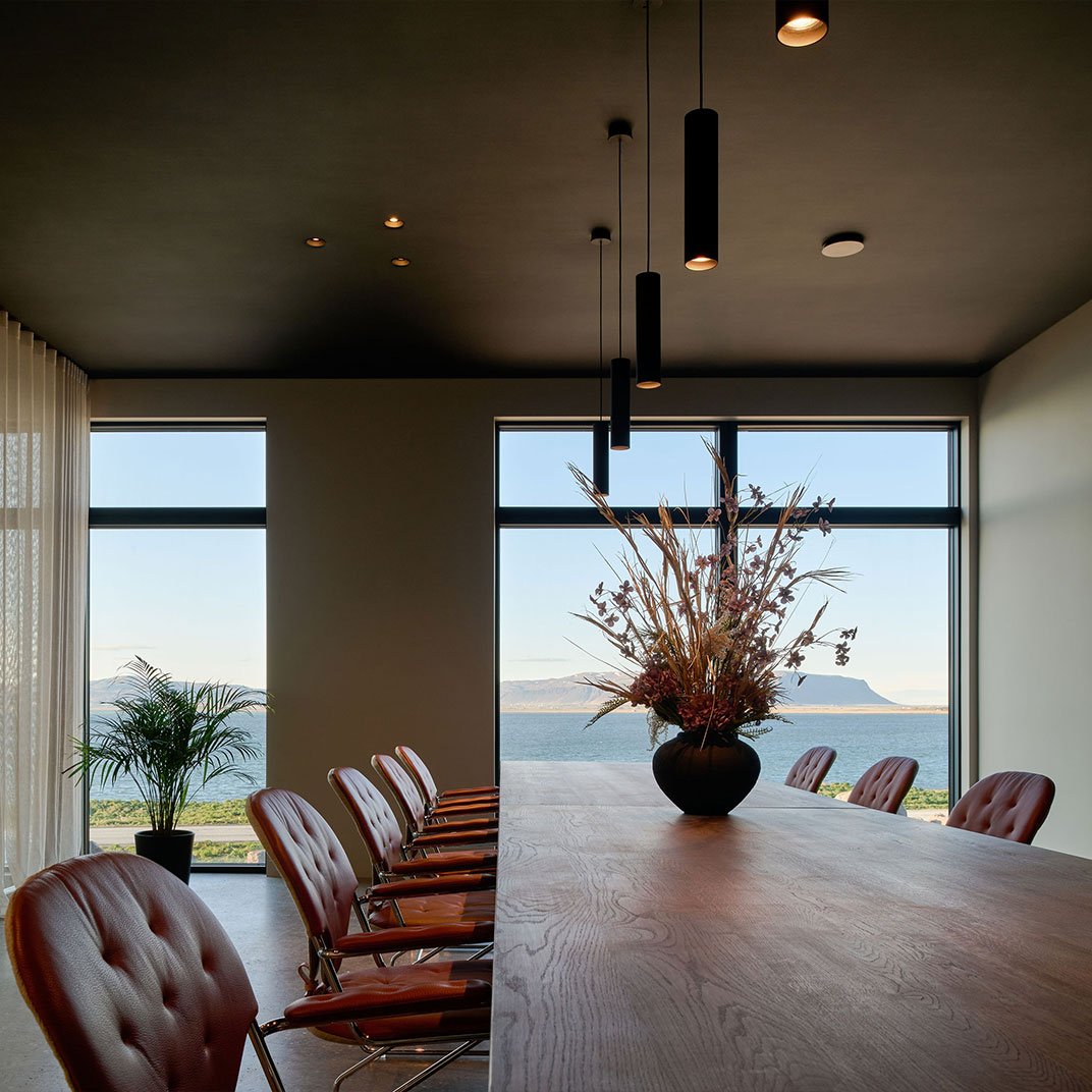 Black Sand Hotel, at the table