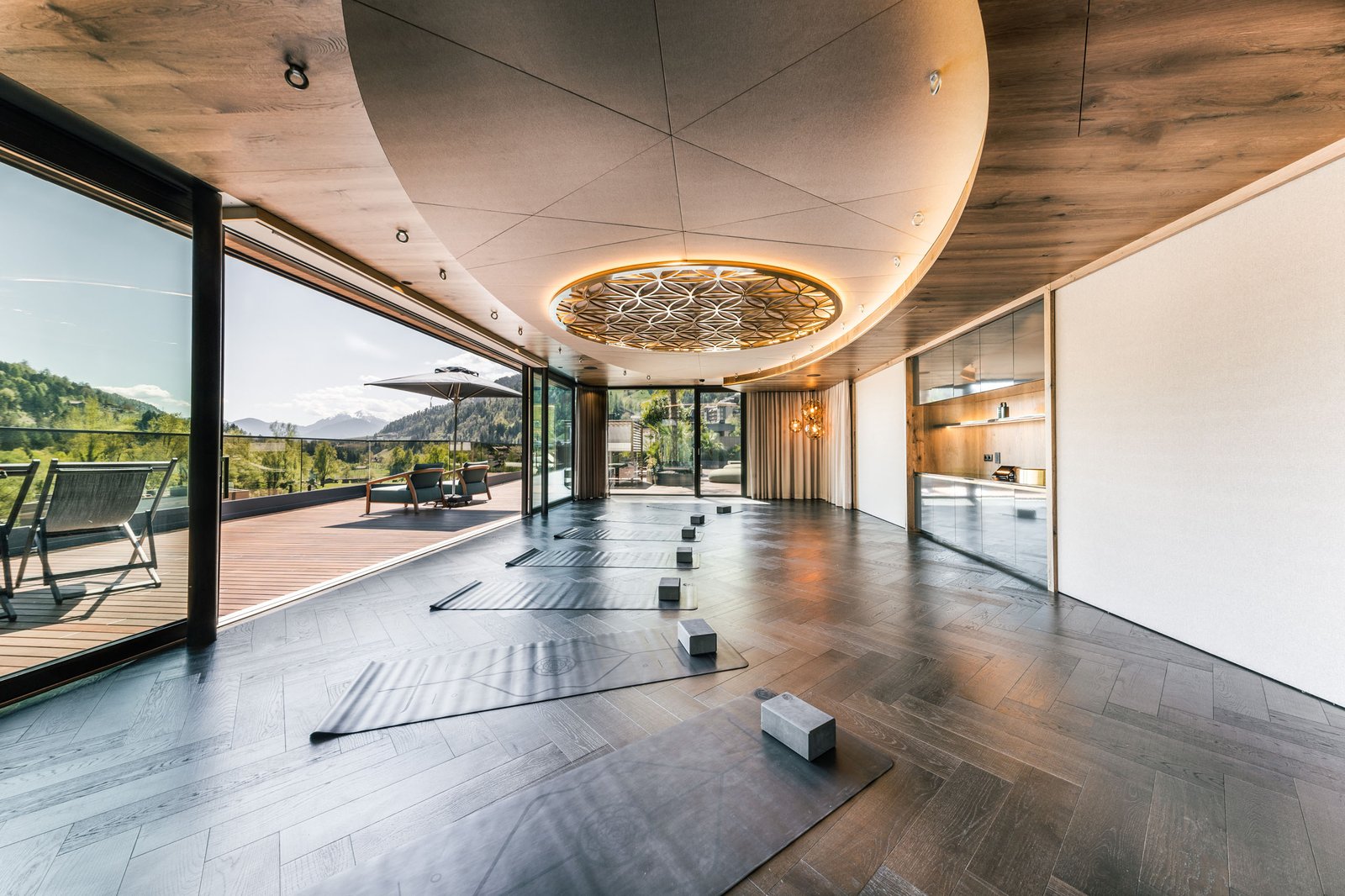 Quellenhof See Lodge, the sauna and yoga studio