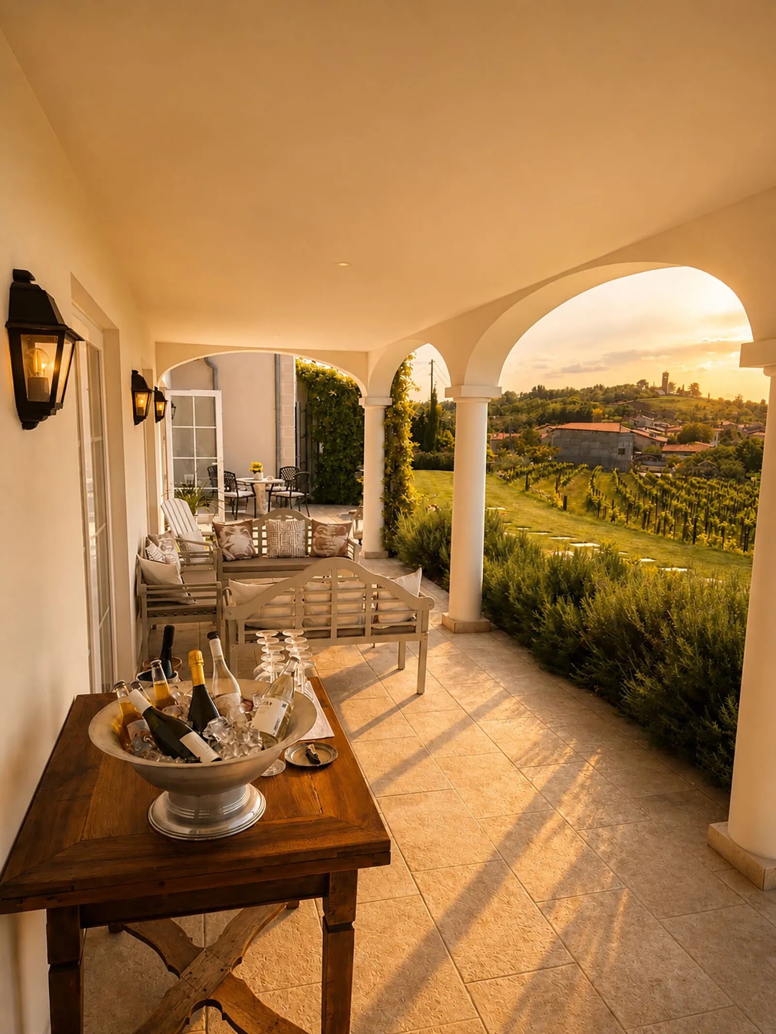 Peterc Vineyard Estate, at the table