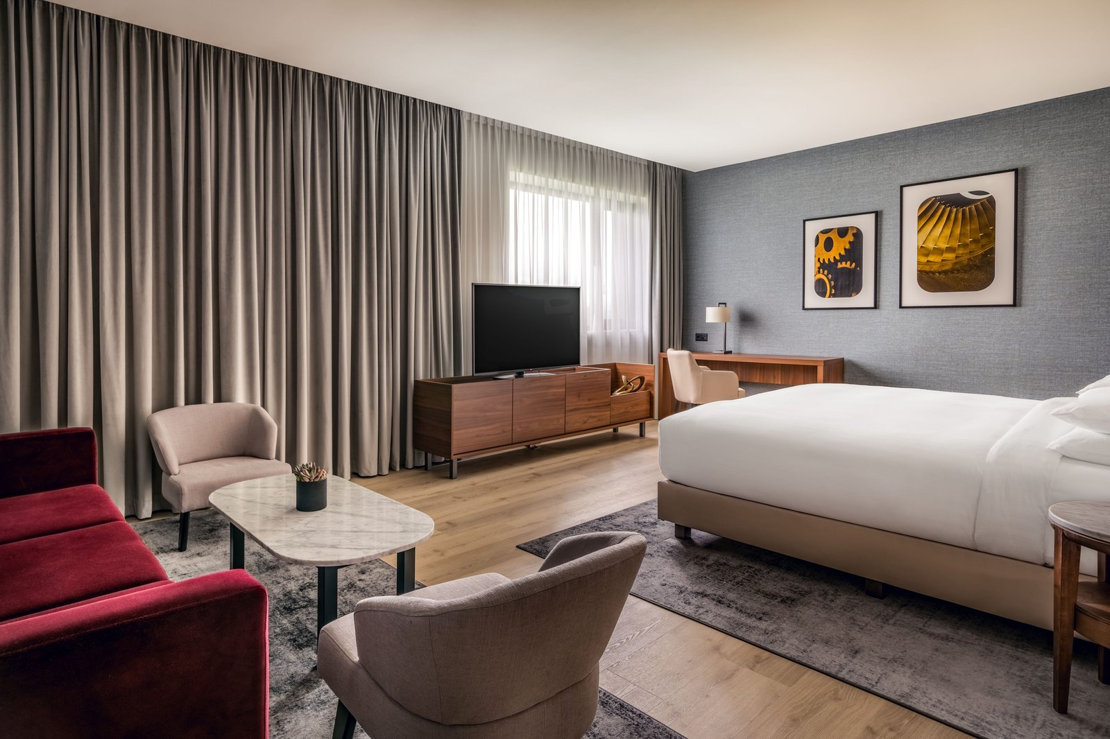 Geneva Marriott Hotel, rooms