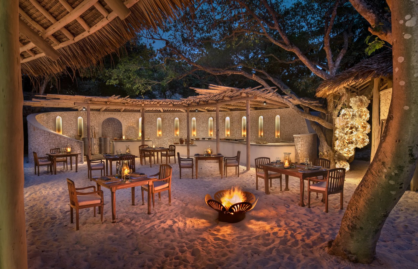 andBeyond Mnemba Island, at the table