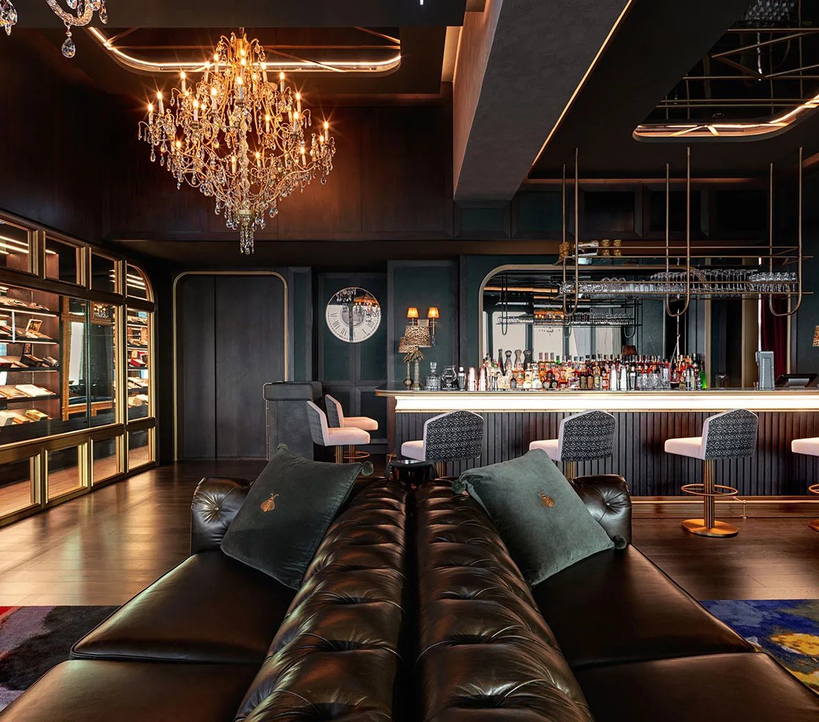 SLS Dubai Hotel & Residences, at the table