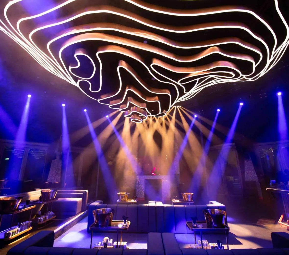 SLS Dubai Hotel & Residences, at the table