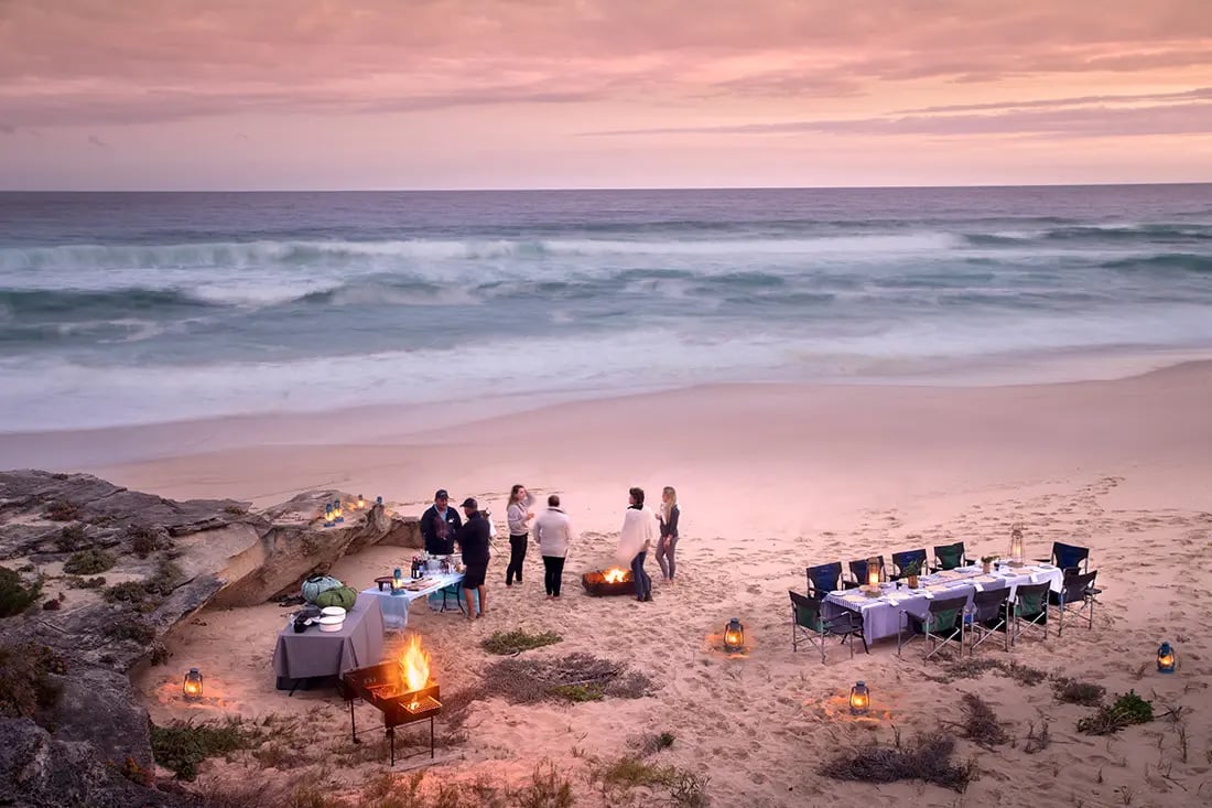 Lekkerwater Beach Lodge, at the table