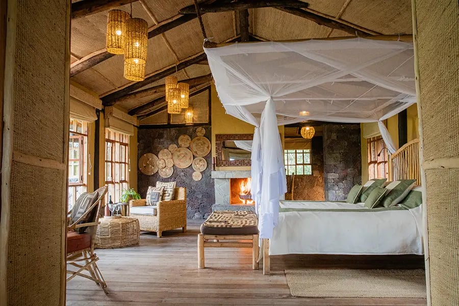 Mount Gahinga Lodge, rooms