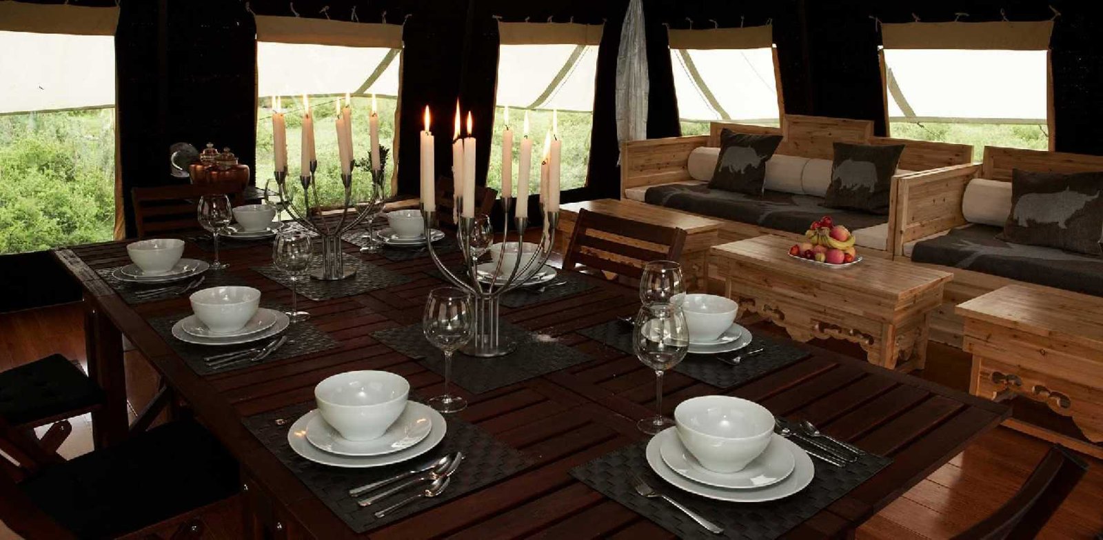 Norden Camp, at the table