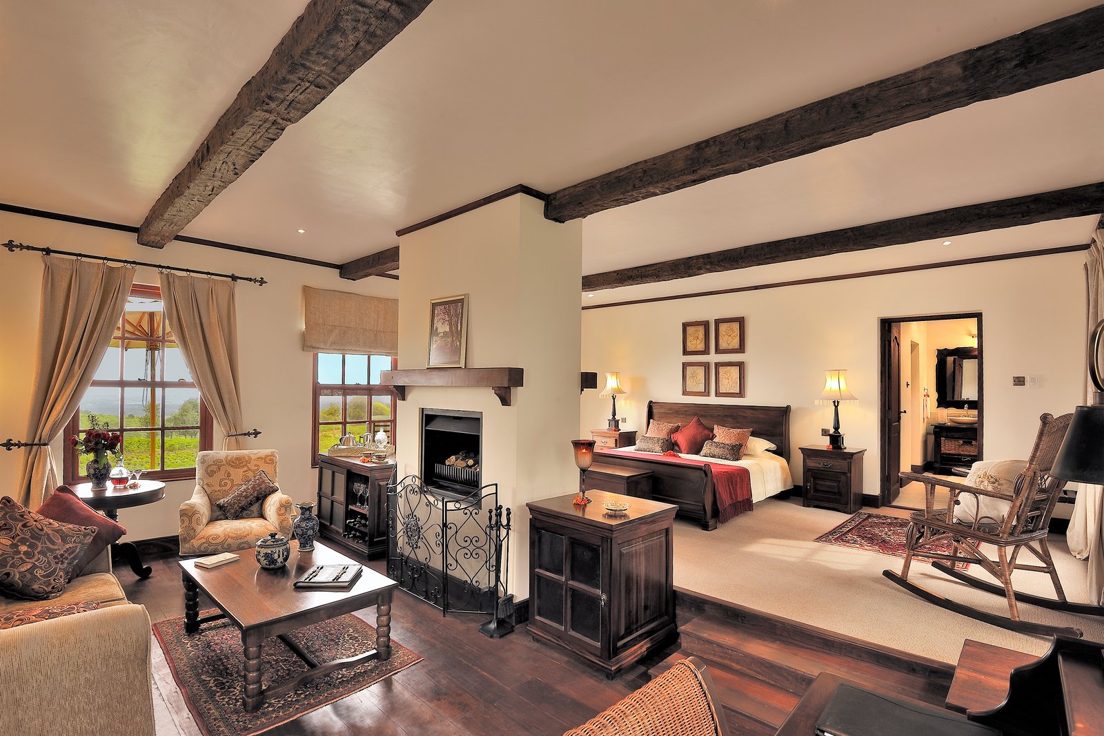 Gibb's Farm, rooms