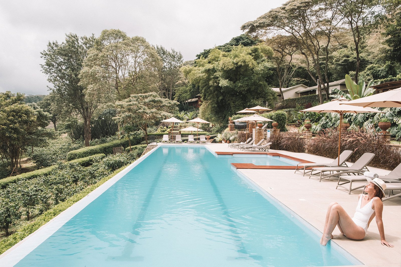 Gibb's Farm, the pool