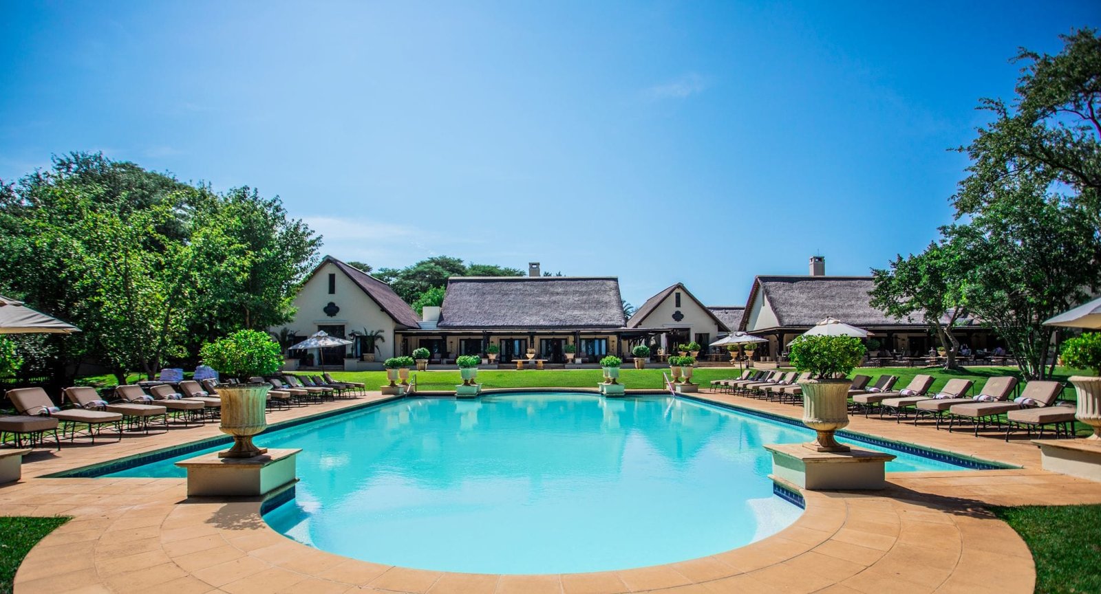 Royal Livingstone Victoria Falls Zambia Hotel by Anantara, the pool