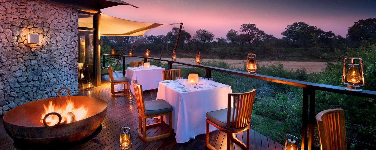 andBeyond Ngala Tented Camp, at the table