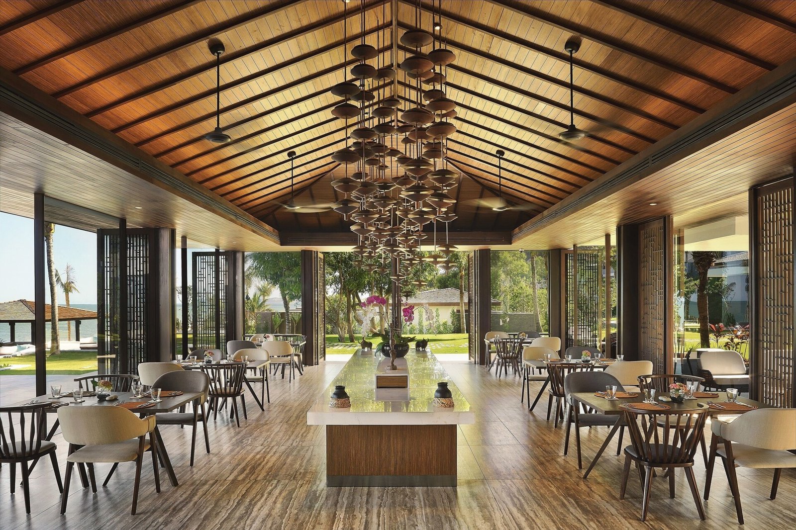 Anantara Quy Nhon Villas, at the table