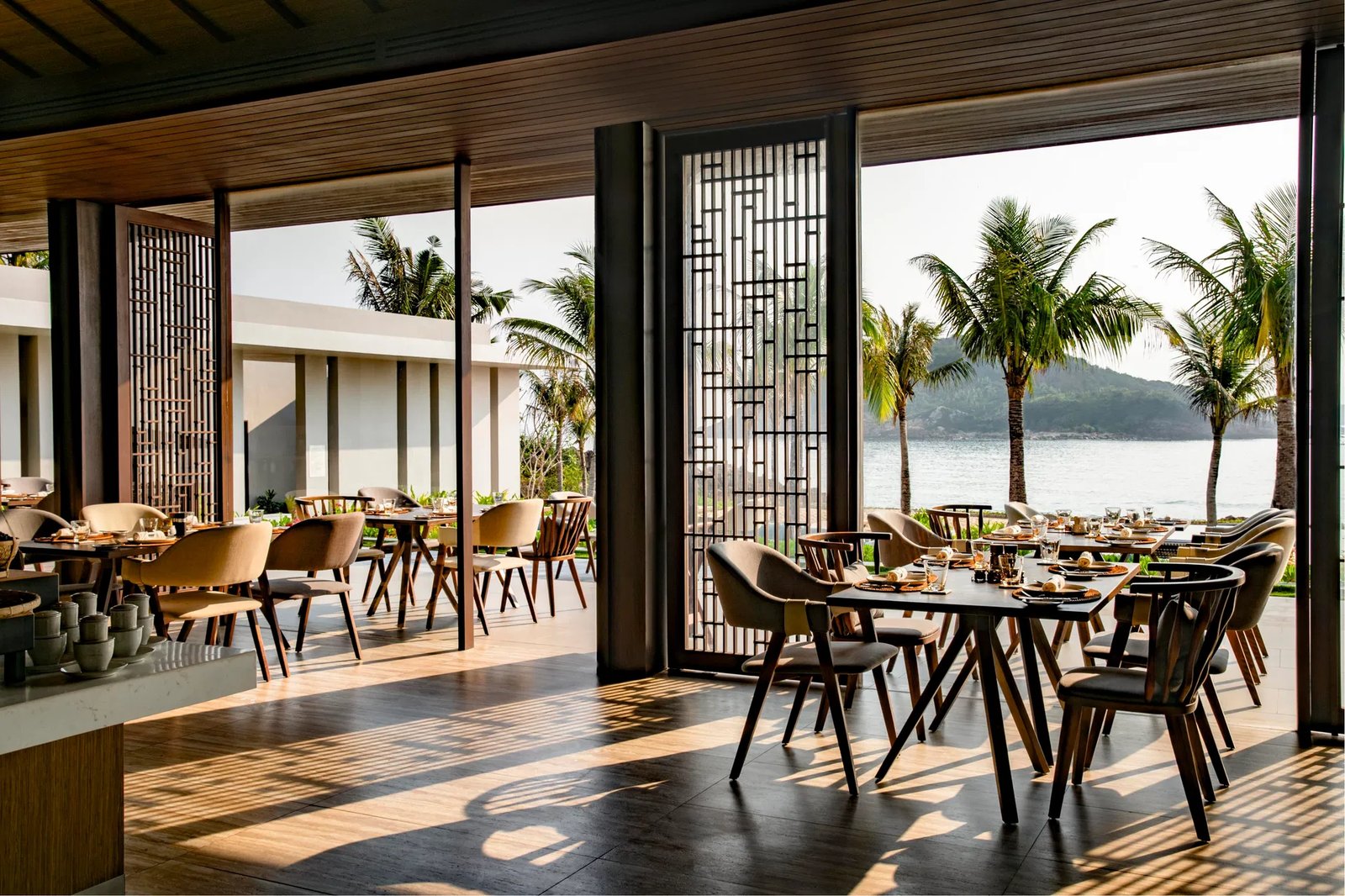 Anantara Quy Nhon Villas, at the table