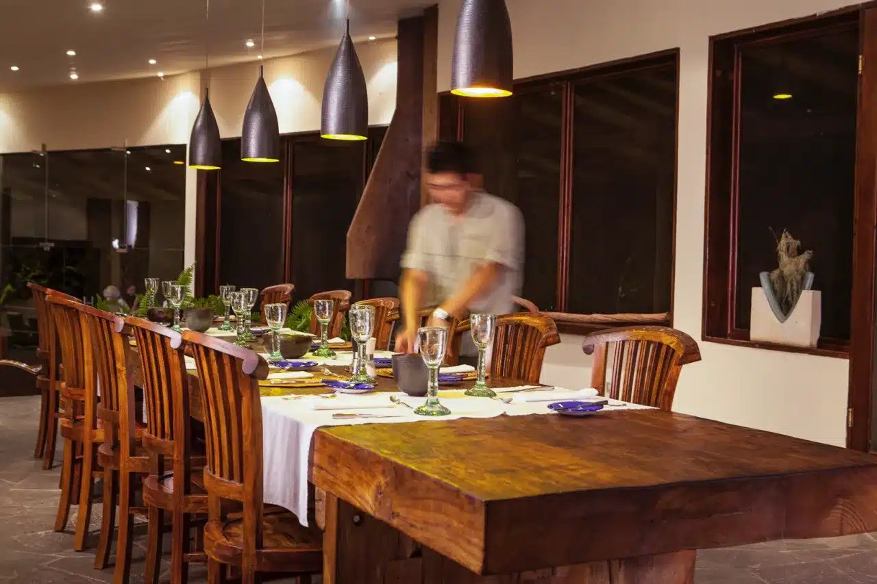 Galapagos Safari Camp, main lodge dining room