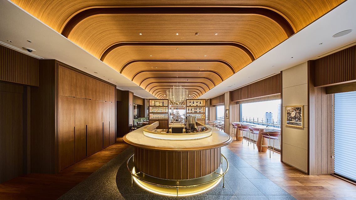 The Osaka Station Hotel, at the table