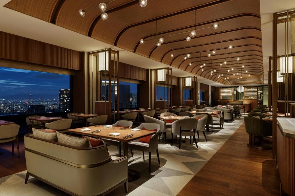The Osaka Station Hotel, at the table