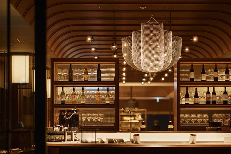 The Osaka Station Hotel, at the table