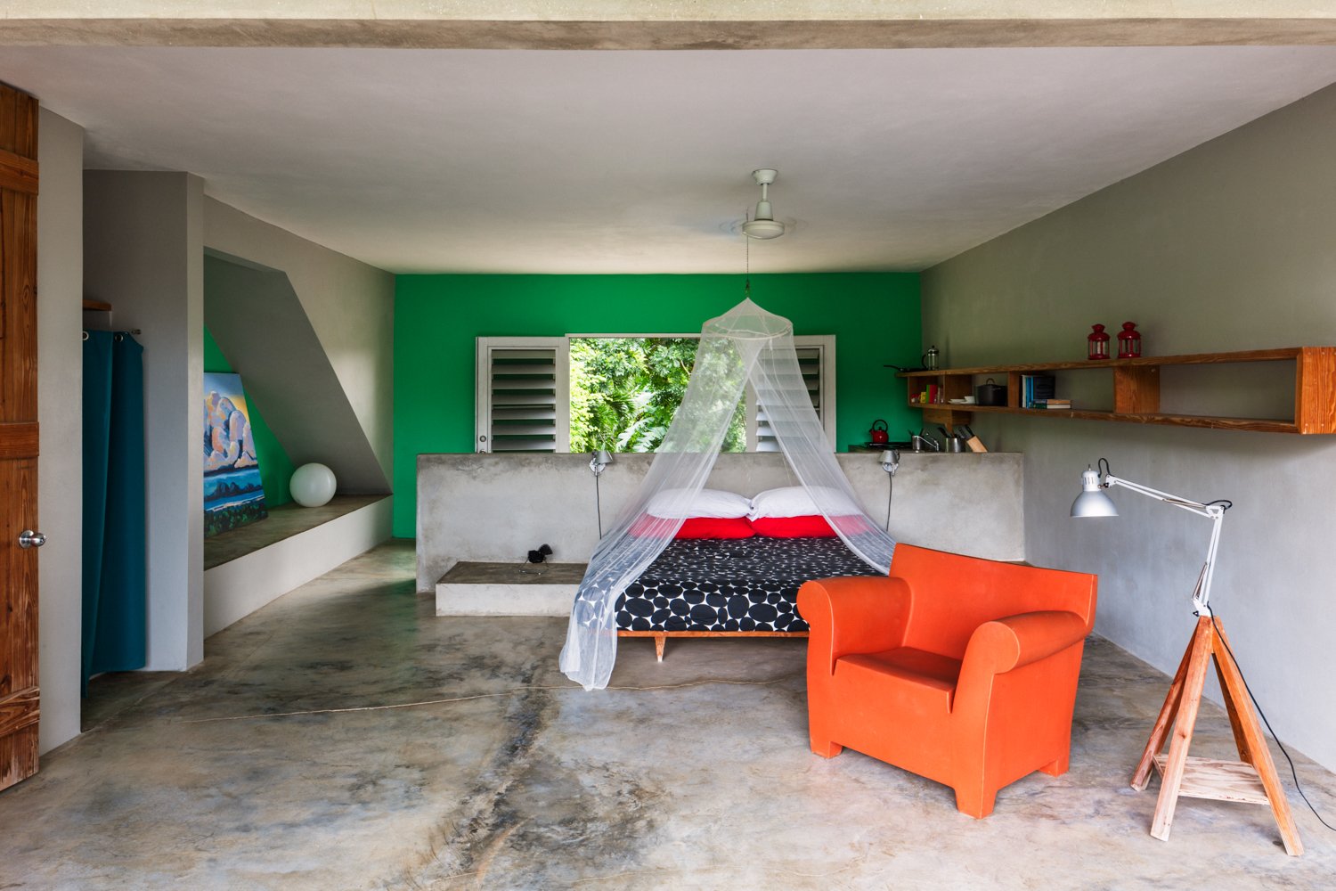 Hix Island House, rooms