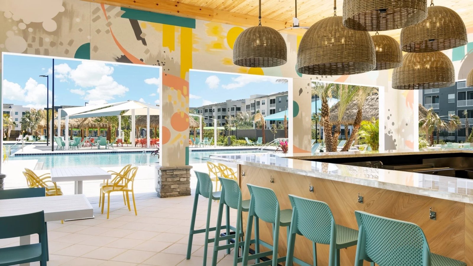 Villatel Resort Orlando, aqua bar & grille