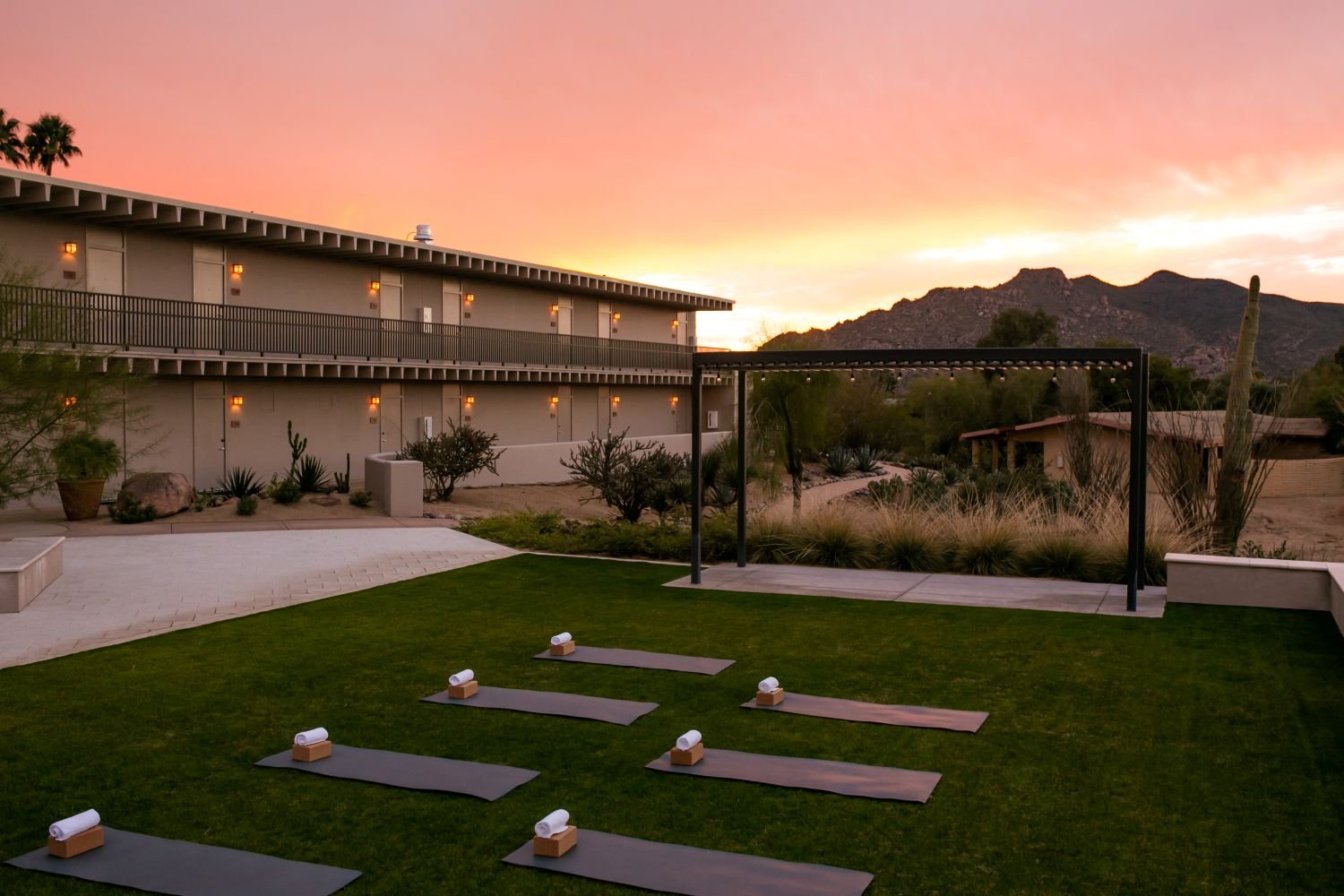 CIVANA Wellness Resort and Spa, yoga on the lawn