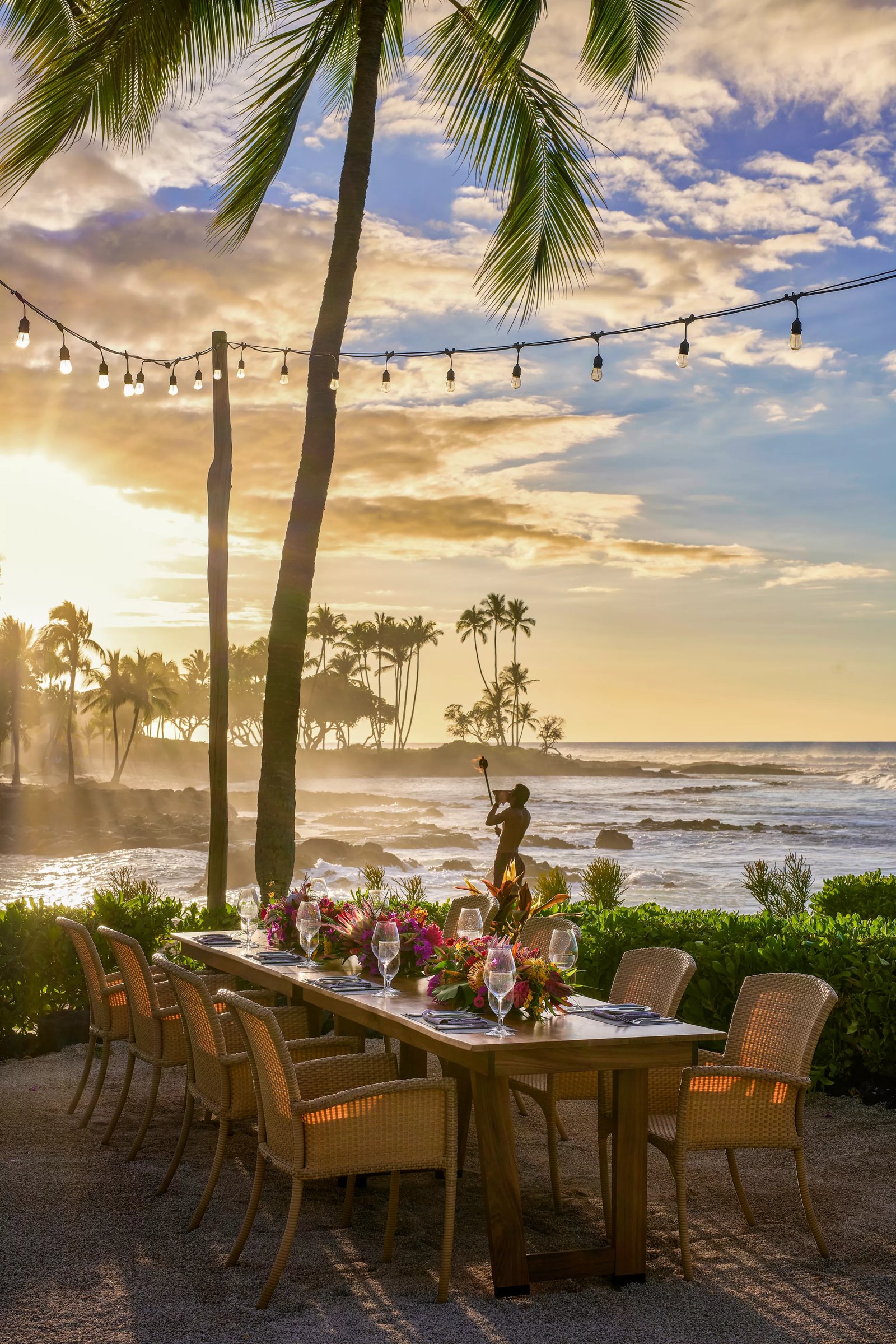 Fairmont Orchid, at the table