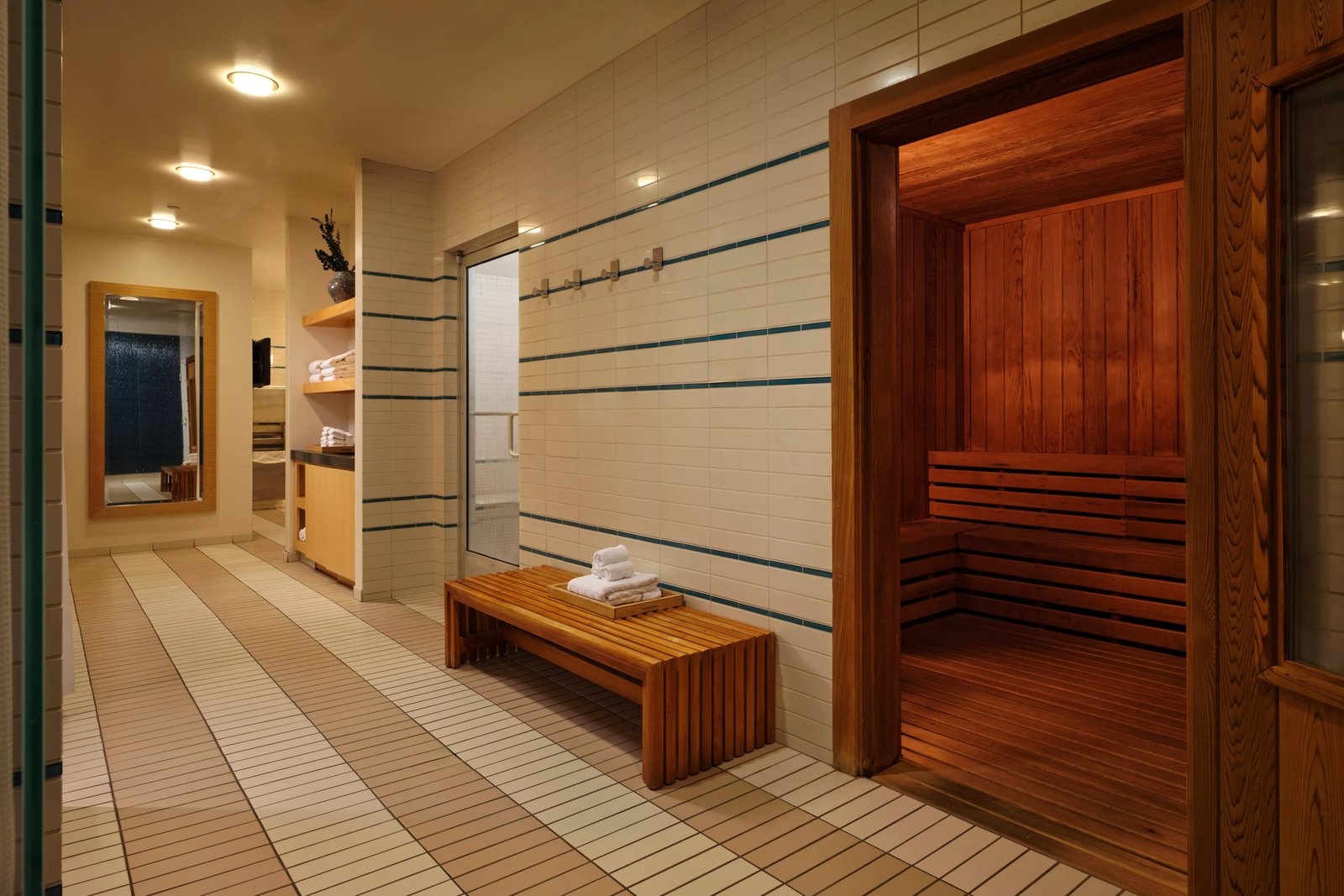 Fairmont Pittsburgh, the gym and sauna
