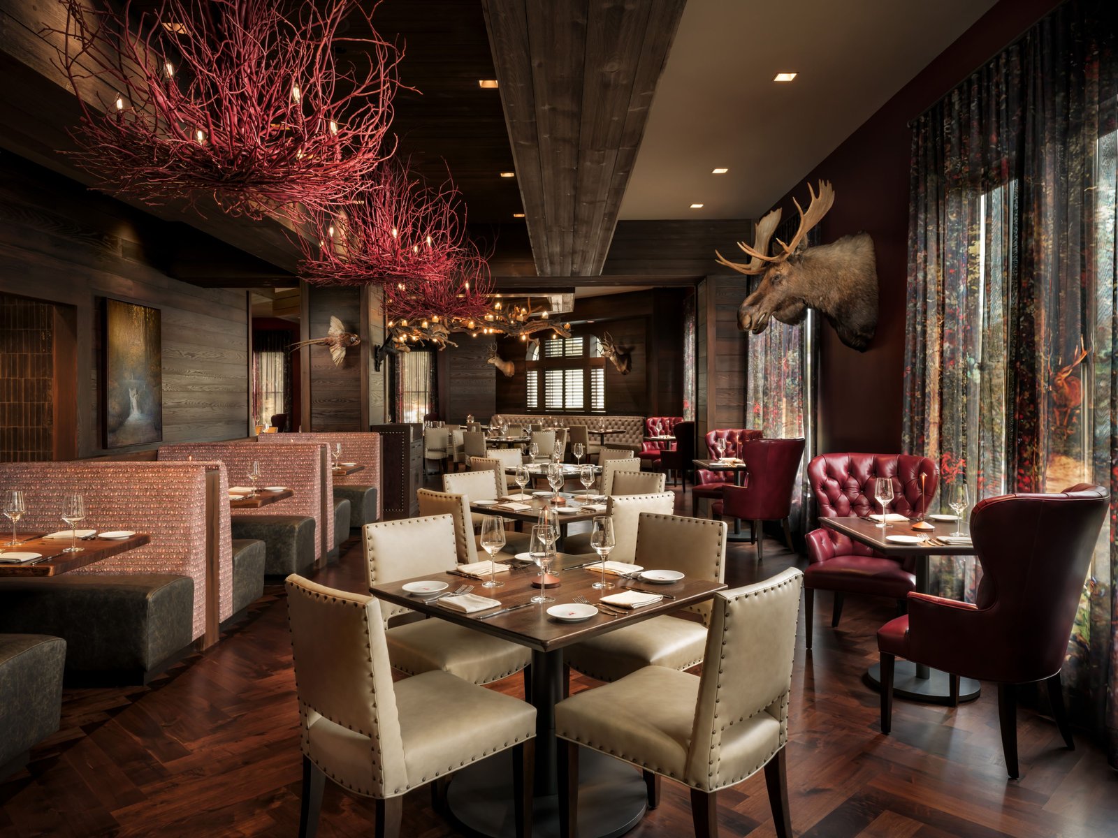 Grand Bohemian Lodge Asheville, red stag grill