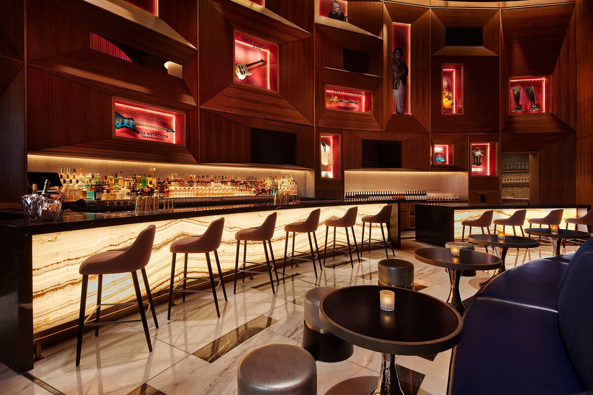 Hard Rock Hotel New York, at the table