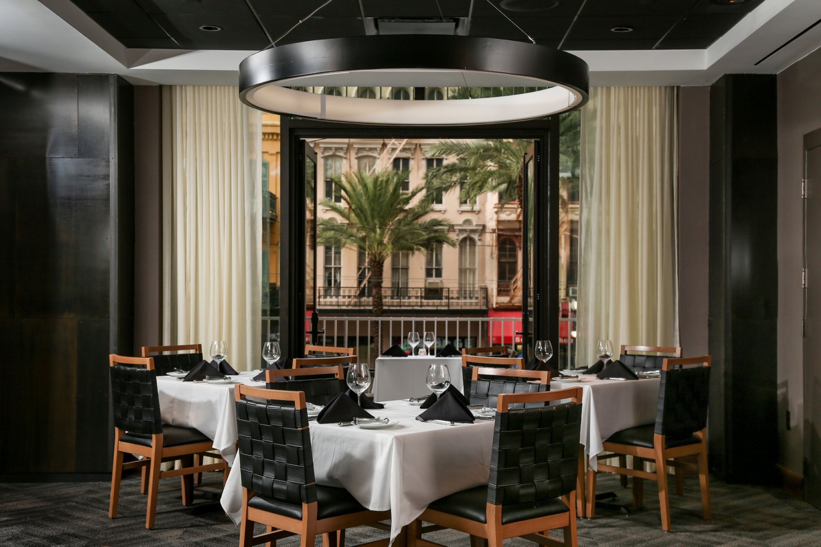 JW Marriott New Orleans, at the table