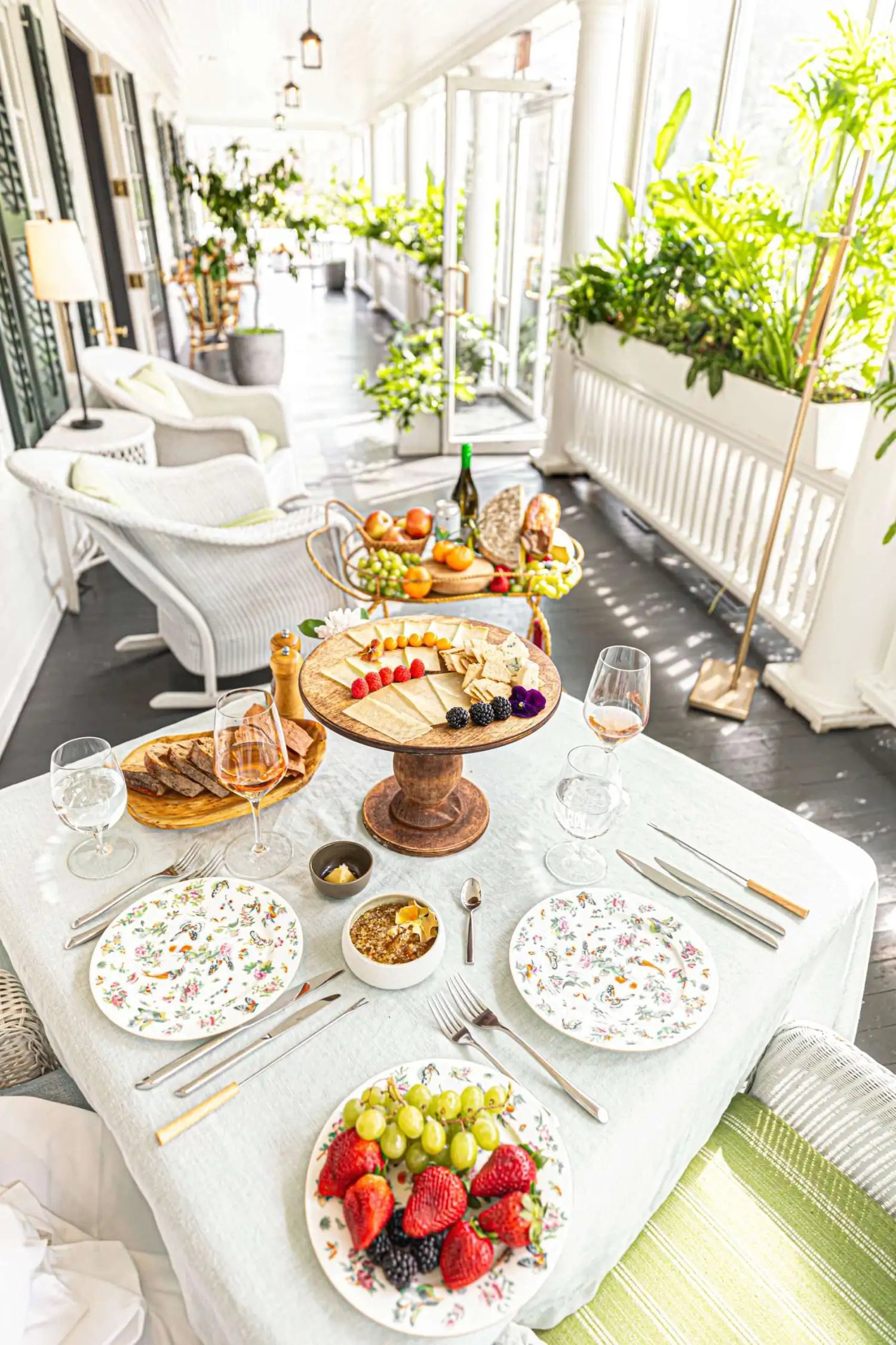 Mayflower Inn & Spa, at the table