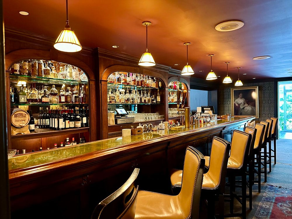 Mayflower Inn & Spa, at the table