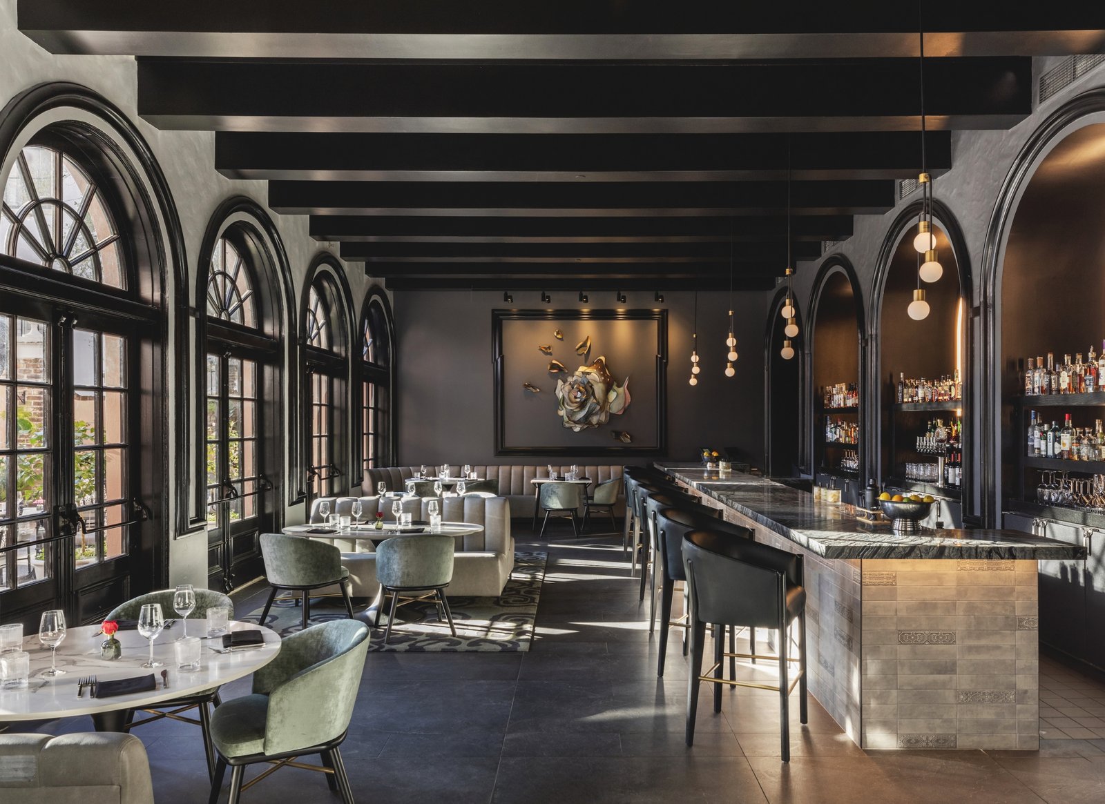 Mills House Charleston, Curio Collection by Hilton, at the table