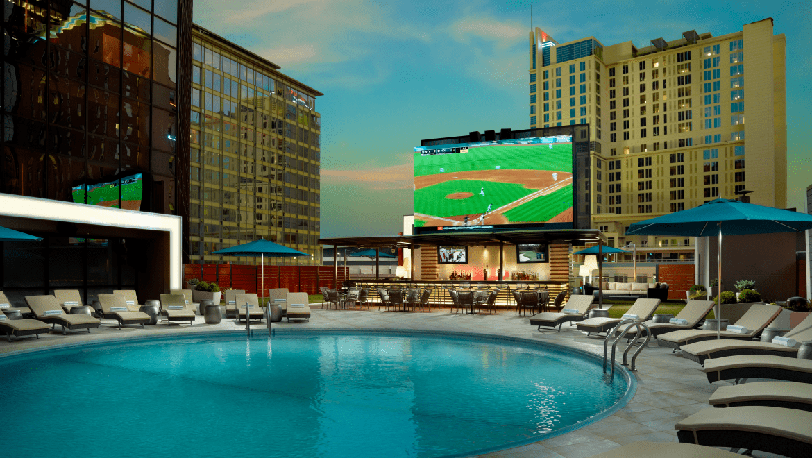 Omni Charlotte Hotel, the pool