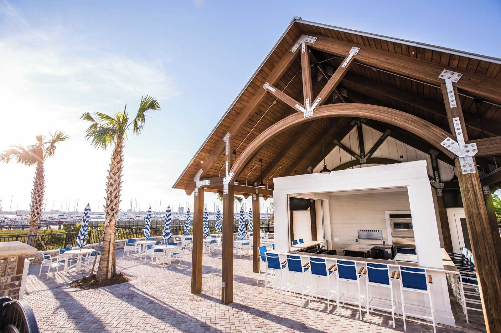The Beach Club at Charleston Harbor Resort and Marina, at the table