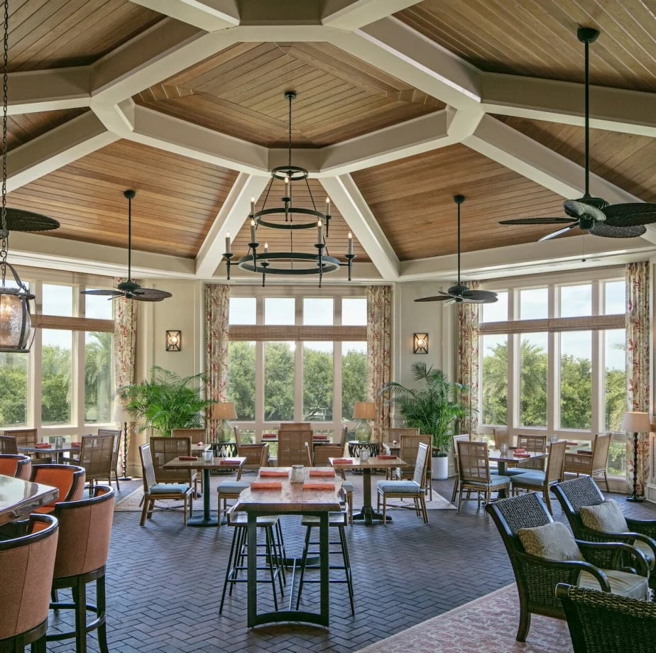 Henderson Beach Resort, at the table