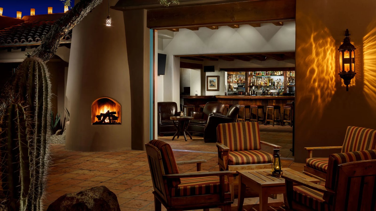 The Hermosa Inn, at the table