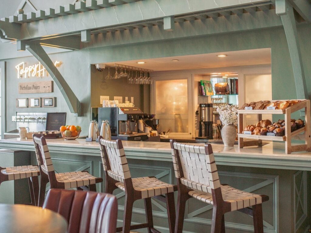 The Portofino Hotel & Marina, at the table