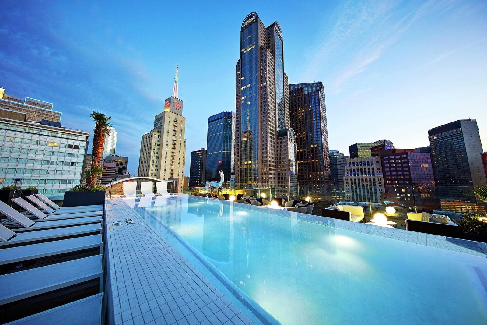 The Statler Dallas, Curio Collection by Hilton, the pool