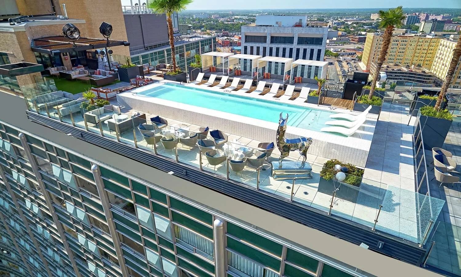 The Statler Dallas, Curio Collection by Hilton, the pool