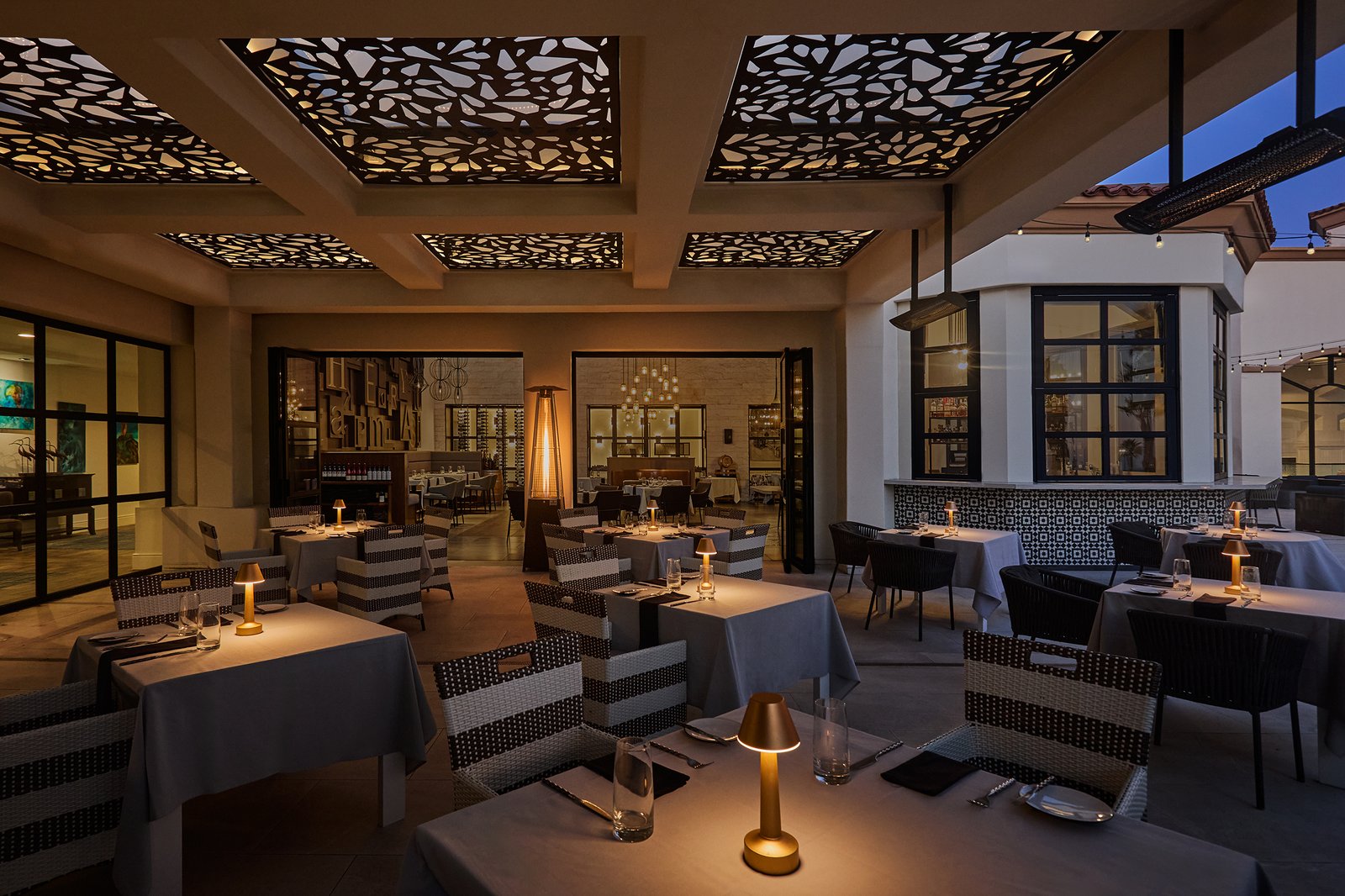 The Waterfront Beach Resort, a Hilton Hotel, at the table